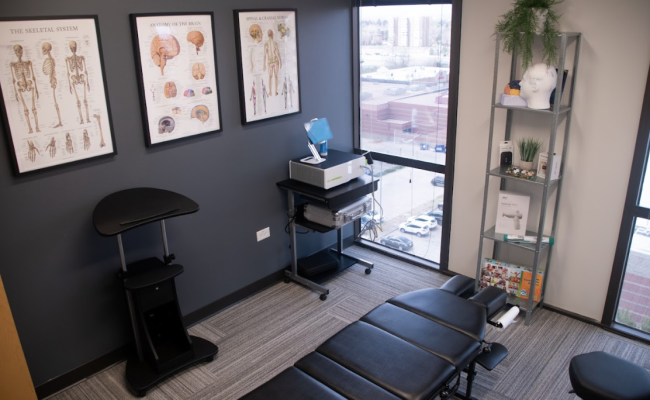 Area where patient checking